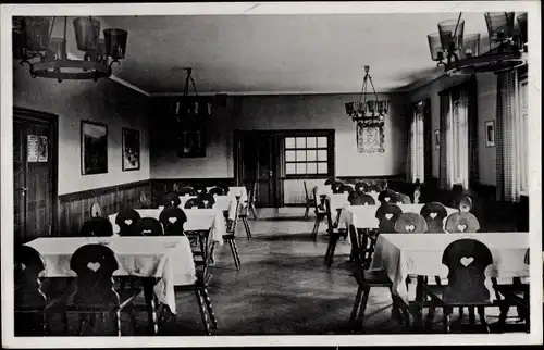 Ak Żary Sorau Niederlausitz Ostbrandenburg, Gasthaus, Innenansicht