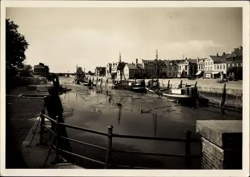 Ak Husum in Nordfriesland, Hafen