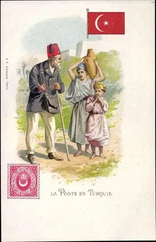 Briefmarken Litho Türkei, La Poste en Turquie