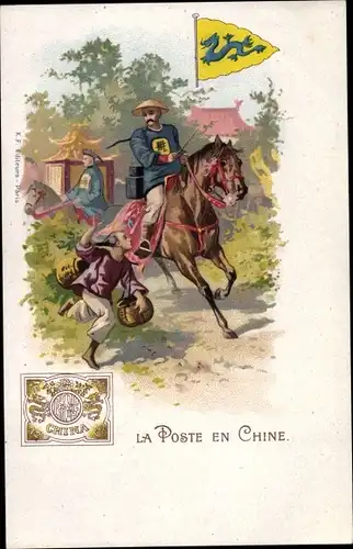 Briefmarken Litho China, La Poste en Chine