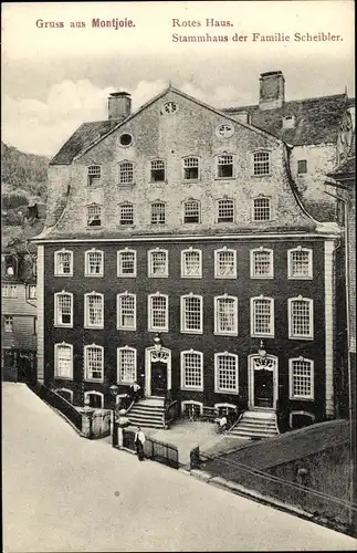 Ak Monschau Montjoie in Nordrhein Westfalen, Rotes Haus, Familie Scheibler