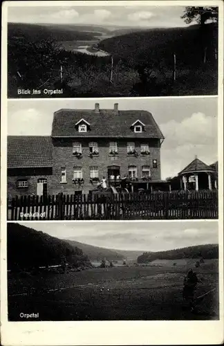 Ak Denkelhof Helmighausen Diemelstadt Hessen, Gasthaus, Orpetal