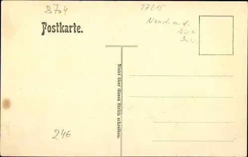 Passepartout Ak Uffenheim in Mittelfranken, Teilansichten, Straßenpartie