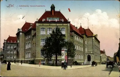 Ak Kiel in Schleswig Holstein, Städt. Gewerbeschule