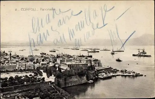 Ak Korfu Griechenland, Panorama