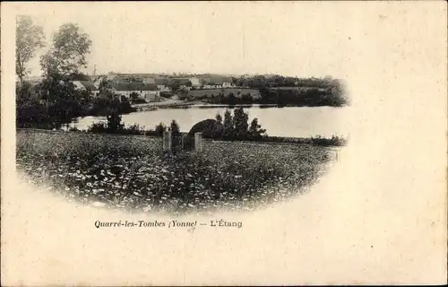 Ak Quarré les Tombes Yonne, L'Etang