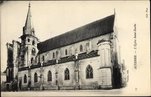 Ak Auxerre Yonne, L'Eglise Saint Eusebe