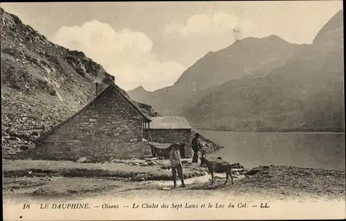 Ak Les Adrets Dauphiné Isère, Oisans, Le Chalet des Sept Laux, Le Lac du Col