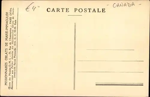 Ak Missions d'Extreme Nord Canadien, Missionnaires, Pretre et Frere Coadjuteur a l'ouvrage