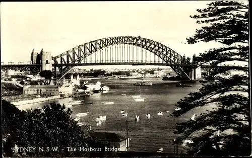 Ak Sydney Australien, The Harbour Bridge, General View