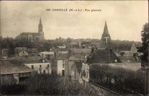 Ak Chemillé Maine-et-Loire, vue générale, Panorama