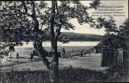 Ak Süderfahrenstedt in Schleswig Holstein, Waldlust am Langsee