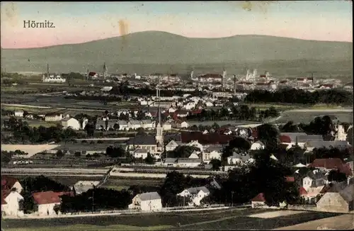 Ak Hörnitz Oberlausitz, Blick auf den Ort, Kirche