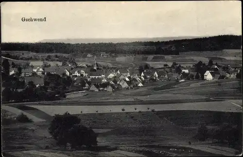 Ak Gschwend Ostalbkreis, Blick auf den Ort