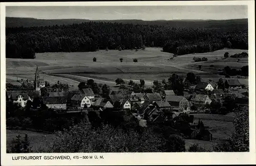 Ak Gschwend Ostalbkreis, Blick auf den Ort