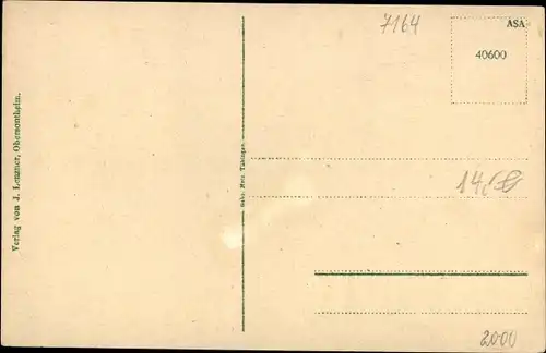 Ak Obersontheim in Württemberg, Panorama vom Ort, Samariterstift