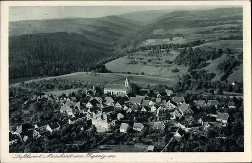 Ak Mainhardt in Württemberg, Ort vom Flugzeug aus, Luftbild