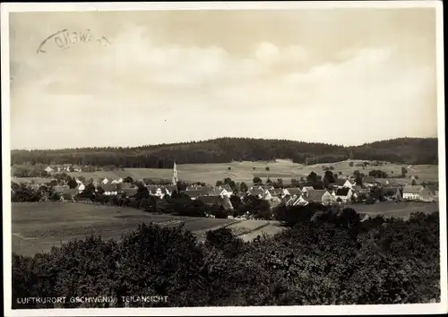 Ak Gschwend Ostalbkreis, Teilansicht