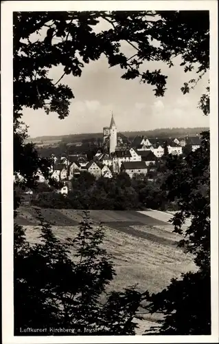 Ak Kirchberg an der Jagst, Blick auf den Ort, Turm