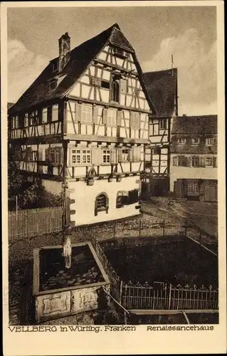 Ak Vellberg in Württemberg, Renaissancehaus