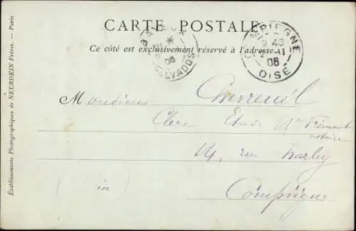 Ak Port en Bessin Calvados, Barque entrant au Bassin