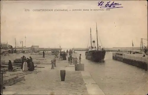 Ak Ouistreham Calvados, Arrivee dans le nouveau Sas