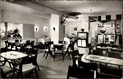 Ak Braunlage im Oberharz, Gasthaus Hubertus, Speisesaal