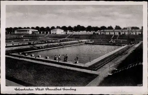 Ak Gelsenkirchen im Ruhrgebiet, Städt. Strandbad Grimberg