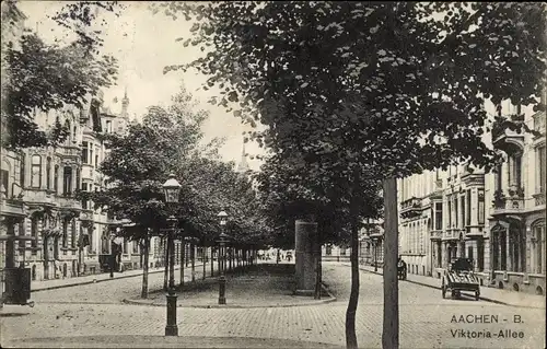 Ak Aachen in Nordrhein Westfalen, Viktoria Allee