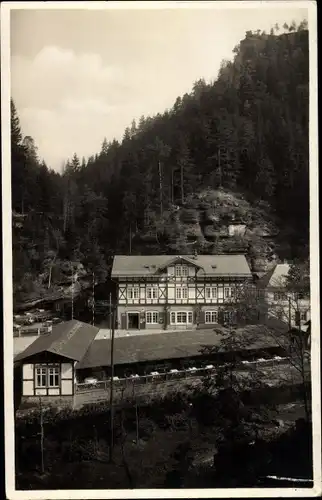 Ak Lichtenhain Sebnitz in Sachsen, Hotel Restaurant Lichtenhainer Wasserfall