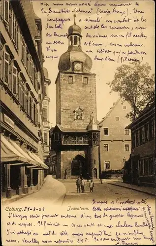 Ak Coburg in Oberfranken, Judenturm