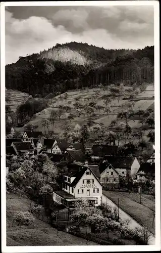 Ak Lautenbach Gernsbach im Murgtal Schwarzwald, Gasthof Lautenfelsen