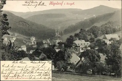 Ak Kipsdorf Altenberg im Erzgebirge, Teilansicht