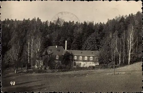Ak Langenhennersdorf Bad Gottleuba in Sachsen, Haus Bergfrieden
