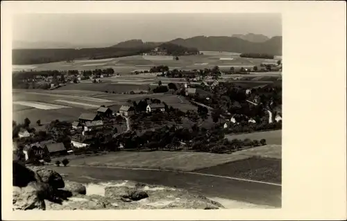 Ak Schöna Sächsische Schweiz, Blick vom Wolfsberg