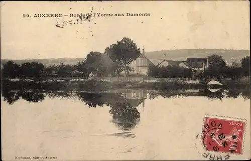 Ak Auxerre Yonne, Bords de l'Yonne aux Dumonts