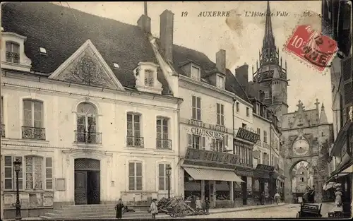 Ak Auxerre Yonne, L'Hotel de Ville