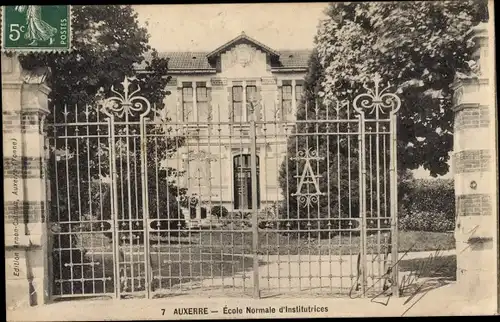 Ak Auxerre Yonne, Ecole Normale d'Institutrices
