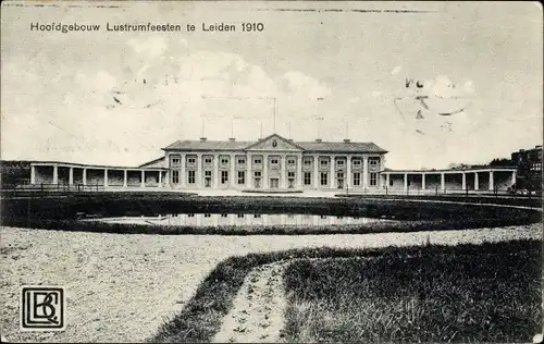 Ak Leiden Südholland Niederlande, Hoofdgebouw, Lustrumfeesten 1910