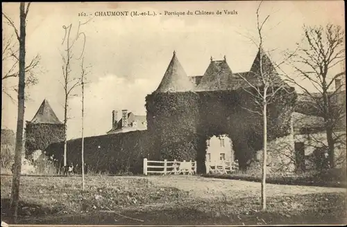 Ak Chaumont Maine-et-Loire, Portique du Château de Vaulx