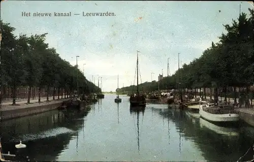 Ak Leeuwarden Friesland, Het nieuwe Kanaal