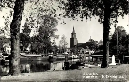 Ak Leeuwarden Friesland, Westersingel, St Dominicuskerk