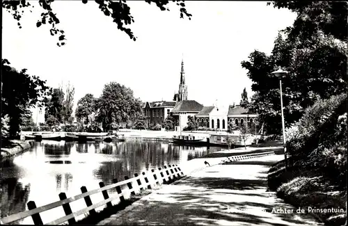 Ak Leeuwarden Friesland, Achter de Prinsentuin