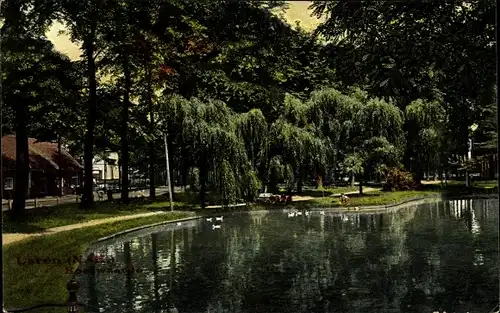 Ak Laren Nordholland Niederlande, Koes Waarde, Park, Teich