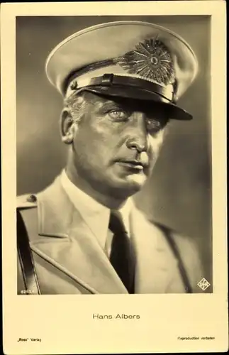 Ak Schauspieler Hans Albers, Portrait, Ross Verlag 8293/1