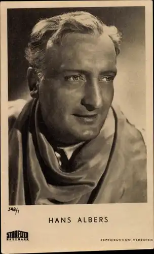 Ak Schauspieler Hans Albers, Portrait