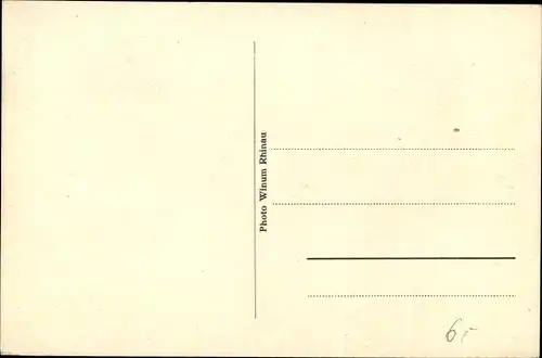 Ak Rhinau Rheinau Elsass Bas Rhin, Straßenansicht vor dem Krieg