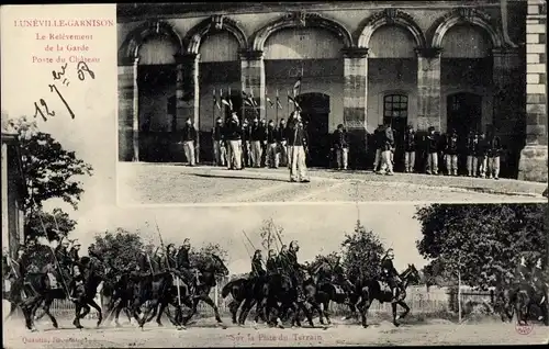 Ak Luneville Garnison Meurthe et Moselle, Le Relevement de la Garde, Poste du Chateau