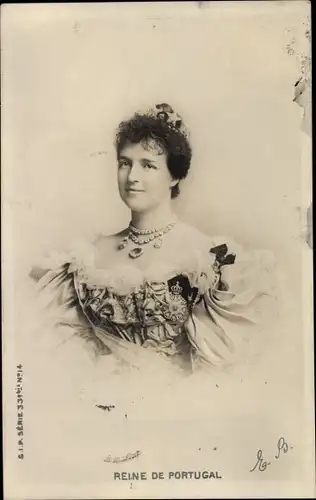 Ak Amélie d’Orléans, Königin von Portugal, Portrait