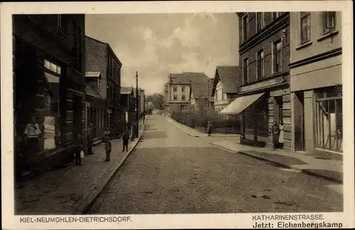 Ak Neumühlen Dietrichsdorf Kiel in Schleswig Holstein, Katharinenstraße, Eichenbergskamp